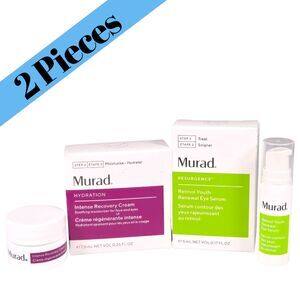 Lot of 2 Murad Retinol Youth Renewal Eye Serum & Intense Recovery Cream New